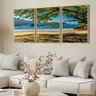 Quadros Decorativos Praia Paisagem Arvore Balanço Moldura - 3