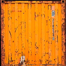 Papel de Parede Industrial Container Azul e Laranja 18m - 1