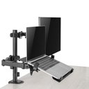 Ver imagem 5 de Suporte Duplo de Mesa para Monitor 17 a 32 e Notebook Tm24c