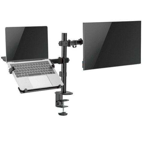 Suporte Duplo de Mesa para Monitor 17 a 32 e Notebook Tm24c