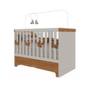 Ver imagem 1 de Berço Mini Cama Antonella com Gaveta Off White/caramelo Móveis Canaã