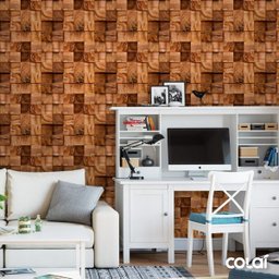 Papel de Parede Adesivo Industrial Toco Madeira Caibro 18m - 2