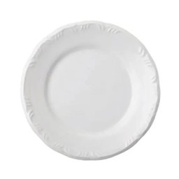 Prato Raso 26cm Linha Pomerode Branco Porcelana Schmidt - 1