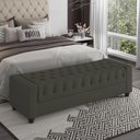 Ver imagem 7 de Recamier Calçadeira Bau 160 cm Pes MDF Parri Linho SL 74 Peer