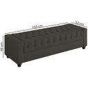 Ver imagem 4 de Recamier Calçadeira Bau 160 cm Pes MDF Parri Linho SL 74 Peer