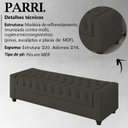 Ver imagem 3 de Recamier Calçadeira Bau 160 cm Pes MDF Parri Linho SL 74 Peer