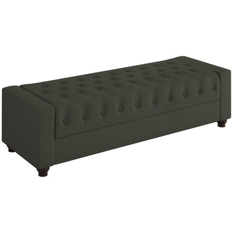 Recamier Calçadeira Bau 160 cm Pes MDF Parri Linho SL 74 Peer