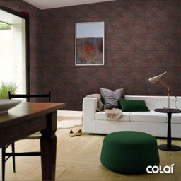 Papel de Parede Industrial Metal Aço Corten Ferrugem 6 18m - 6