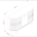 Ver imagem 2 de Aparador para Sala Buffet Ambiente Monza Cinamomo Off White – Madetec