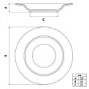Ver imagem 5 de Prato Fundo de Porcelana Decorada Floralis 21cm 6un - Tramontina 96950/233