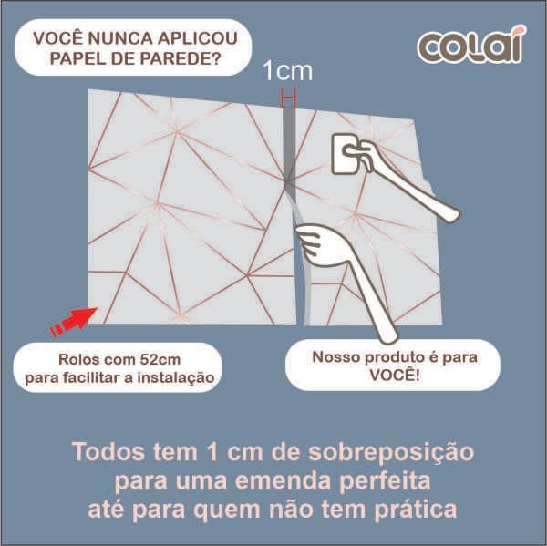 Papel de Parede Adesivo Cimento Queimado Rosê Decor 15m - 8