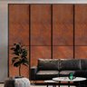 Papel de Parede Industrial Metal Aço Corten Ferrugem Vinílico Sala Quarto 15m - 3