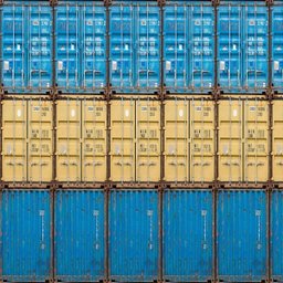 Papel de Parede Industrial Container Azul e Bege 12m - 3