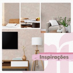 Papel de Parede Adesivo Autocolante Cimento Queimado Concreto Rosê Vinilico Lavável Quarto Sala 3m - 4