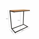 Ver imagem 3 de Mesa de Apoio Kappesberg Canela/preto Fosco