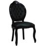 Kit 2 Cadeiras de Jantar Estilo Antiga Medalhão Entalhada Preto Soberati - 2