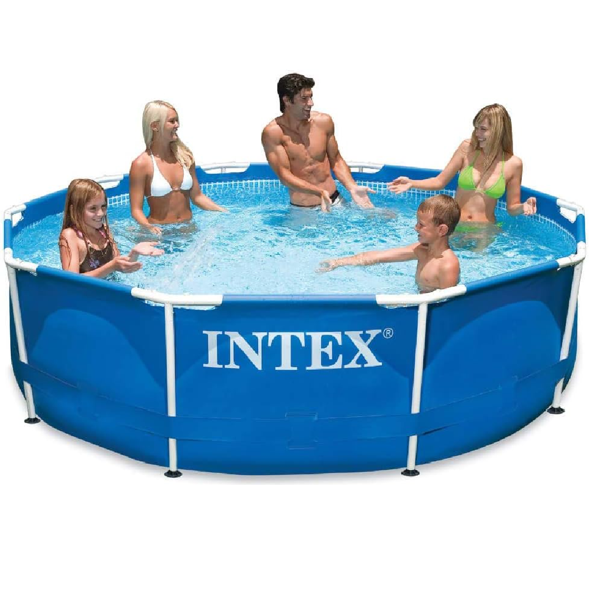 Piscina Inflavel Estrutural Redonda Intex 4485l 305cm:azul - 9