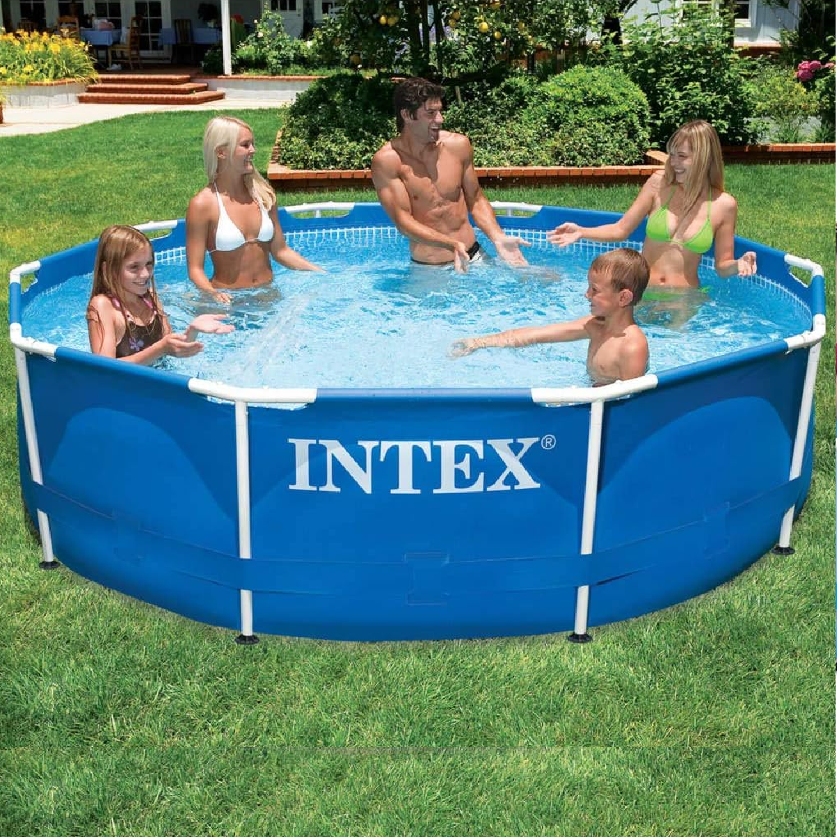 Piscina Inflavel Estrutural Redonda Intex 4485l 305cm:azul - 5