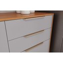 Ver imagem 5 de Cozinha Completa Celeste 4 Portas 2 Gavetas MDF Cinamomo e Platina 120cm MGM
