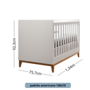 Ver imagem 3 de Berço Elsa 2EM1 -Vira Mini Cama 100%MDF Pés Madeira