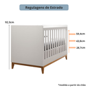 Ver imagem 7 de Berço Elsa 2EM1 -Vira Mini Cama 100%MDF Pés Madeira