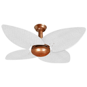 Ver imagem 1 de Ventilador de Teto Office Jet Aspen Venti-Delta Cobre 4Pás Rattan Brancas 110v