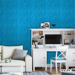 Papel de Parede Adesivo Industrial Azul 3m - 2