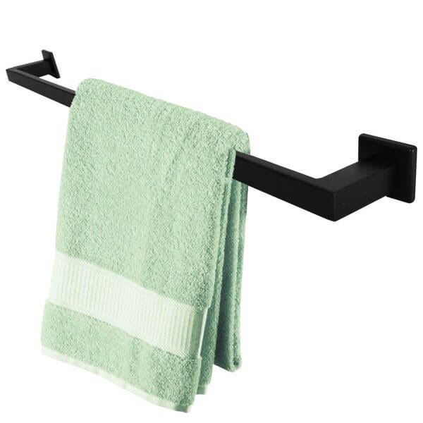 Toalheiro Preto Para Banheiro Suporte Porta Toalhas 60cm Gardênia - 2