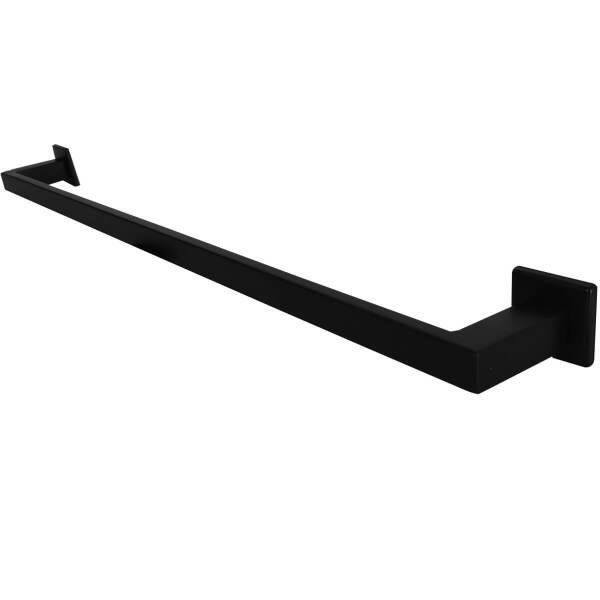 Toalheiro Preto Para Banheiro Suporte Porta Toalhas 60cm Gardênia - 1