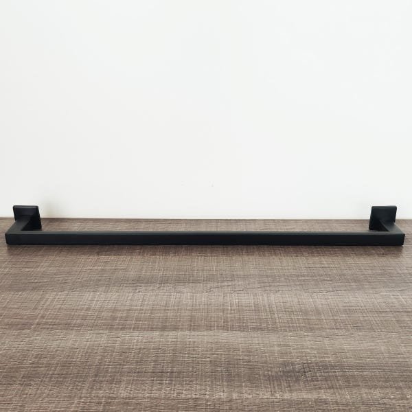 Toalheiro Preto Para Banheiro Suporte Porta Toalhas 60cm Gardênia - 7