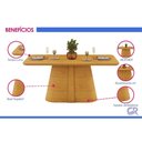 Ver imagem 4 de Mesa Sala Jantar Ryze + 6 Cadeiras Nara Cedro DJ Móveis