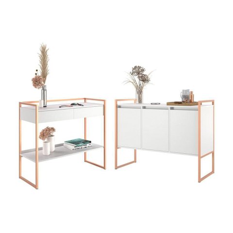 Conjunto para Sala Buffet e Aparador Estilo Industrial