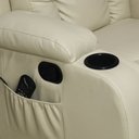 Ver mais imagens de Poltrona do Papai com Massagem e Aquecimento Reclinável Austin Balanço Giratória Pu Bege G31 - Gran