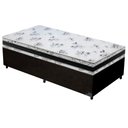 Ver imagem 2 de Cama Base Box Solteiro Super Confort Suede Preto + Colchão Solteiro Super Confort D33 24x88x188