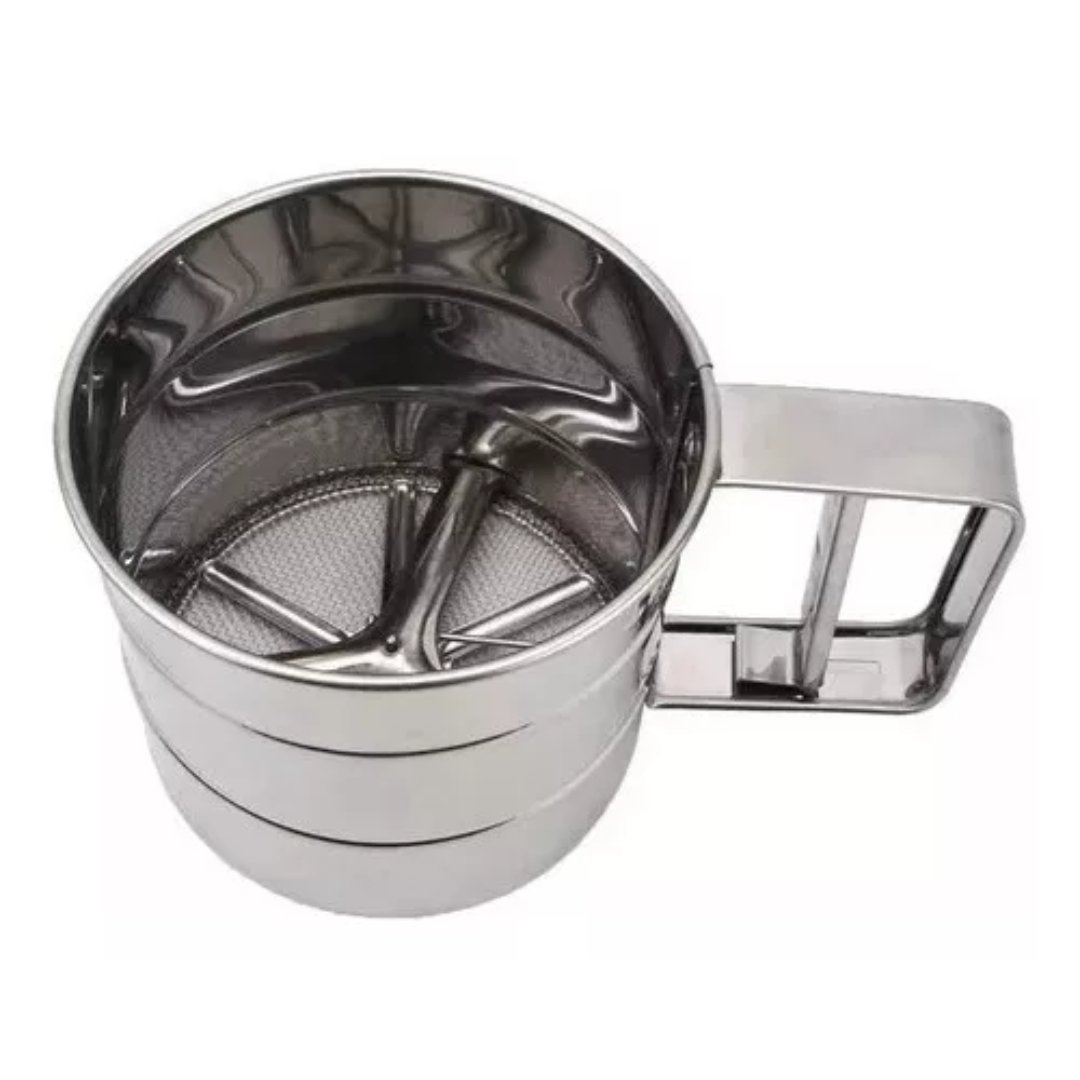 Povilhador Inox Caneca de Gatilho Farinha Açucar Chocolate Manual Ke Home 6271 - 2