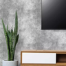 Papel de Parede Adesivo Industrial Cimento Queimado Cinza Autoadesivo Lavável Quarto Sala Cozinha 3m - 1