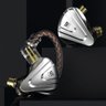 Fone de Ouvido KZ ZSX Intra-auricular In ear Microfone Moldado Cancelamento de Ruído Híbrido Não Inf - 6