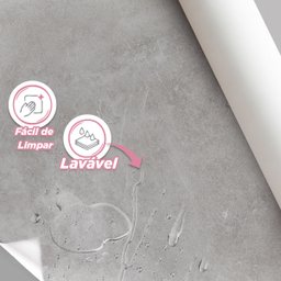 Papel de Parede Adesivo Cimento Queimado Autocolante Lavável Quarto Sala 3m - 2
