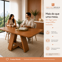 Ver imagem 4 de Mesa Retangular de Jantar Cozinha e Sala 120cm em MDF para 4 Lugares Nature