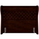 Ver imagem 5 de Kit Cabeceira Cama Box Queen 160 Cm Madrid com Puff Recamier Santorini Couríssimo Marrom - Lyam Deco
