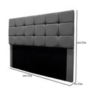 Ver imagem 3 de Cabeceira Cama Box Estofada King 195 Cm Ananda Suede Cinza