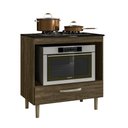 Ver imagem 3 de Balcão de Cozinha para Cooktop com 1 gaveta Fit 80 Rustico Evora Nicioli