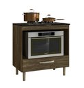 Ver imagem 3 de Balcão de Cozinha para Cooktop com 1 gaveta Fit 80 Rustico Evora Nicioli