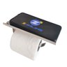 Suporte Porta Papel Higiênico Papeleira Inox Porta Celular Parede - 8