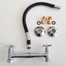 Misturador Gourmet De Parede Torneira Cozinha Flexível Preta Água Quente E Fria - 6