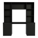 Ver imagem 5 de Mesa Gamer com Estante 2 Portas e 5 Prateleiras Smart Multimóveis MP6097 Preto