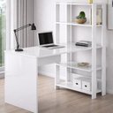 Ver imagem 5 de Escrivaninha Mesa para Computador Smart com Prateleira Yescasa Branco
