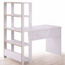 Ver imagem 3 de Escrivaninha Mesa para Computador Smart com Prateleira Yescasa Branco