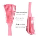 Ver imagem 5 de Escova Definidora em Cerdas de Nylon Flexível Desembaraça e Define Cachos Cabelos Cacheados