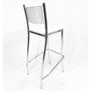 Ver imagem 5 de Kit 3 Banquetas EMPILHÁVEL cromada Altura 65cm assento branco - Poltronas do Sul